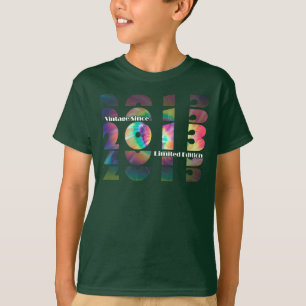 Camiseta Vintage 2013 Edición Limitada Regalos de tinta par