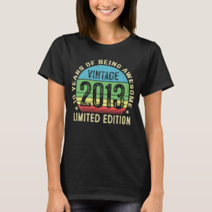 Camiseta Vintage 2013 Hombres de 10 años