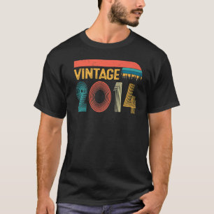 Camiseta Vintage 2014 Noveno cumpleaños para hombres mujere