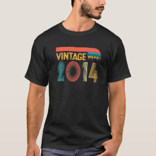 Camiseta Vintage 2014 Noveno cumpleaños para hombres mujere