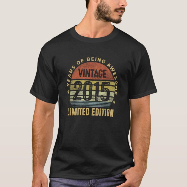 Camiseta Vintage 2015 8 años (Anverso)
