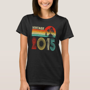 Camiseta Vintage 2015 8 años para Chicas de niños 8º nacimi