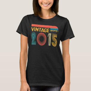 Camiseta Vintage 2015 8th Birthday for Boy Chica Ol 8 años