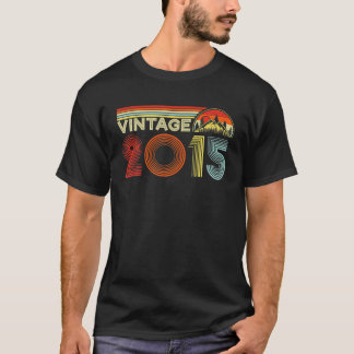Camiseta Vintage 2015 Niños Y Chicas Retro De 6 Años 6.ª