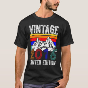 Camiseta Vintage 2016 6 años Chicas de niños 6 cumpleaños
