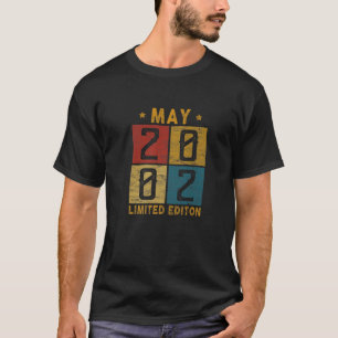 Camiseta Vintage 20 Aniversario Mayo 2002 Nacido En 2002 20
