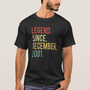 Camiseta Vintage 20 Years Old Gift- Legend Since December 2