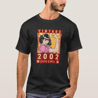 Camiseta Vintage 20Th Birthday T 2002 Made Women's 20 Years