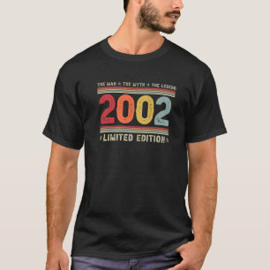 Camiseta Vintage 20Th Birthday T Man Myth Legend 20 Years O