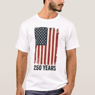 Camiseta Vintage 250 Años 1776 2026 Patriótico Americano Fl