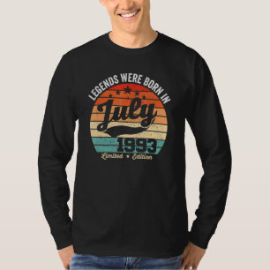 Camiseta Vintage 29th Birthday Legends Nacieron El 19 De Ju