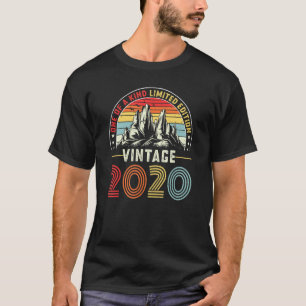 Camiseta Vintage 2 Años 2020 Segundo Cumpleaños Para Hombre