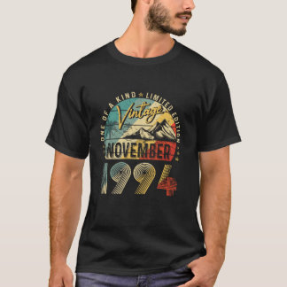 Camiseta Vintage 30th Birthday Gift Funny Noviembre 1994 Pa
