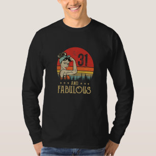 Camiseta Vintage 31 Años Cumpleaños Y Fabuloso 31er Bi