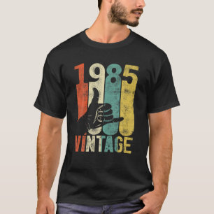 Camiseta Vintage 36Th Birthday Shaka 1985 Surfing Rótulo Re