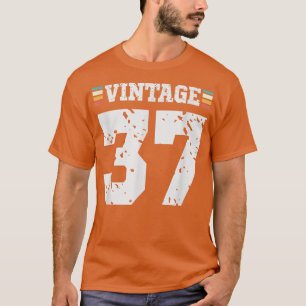 Camiseta Vintage 37 años Feliz 37 cumpleaños Diversión depo