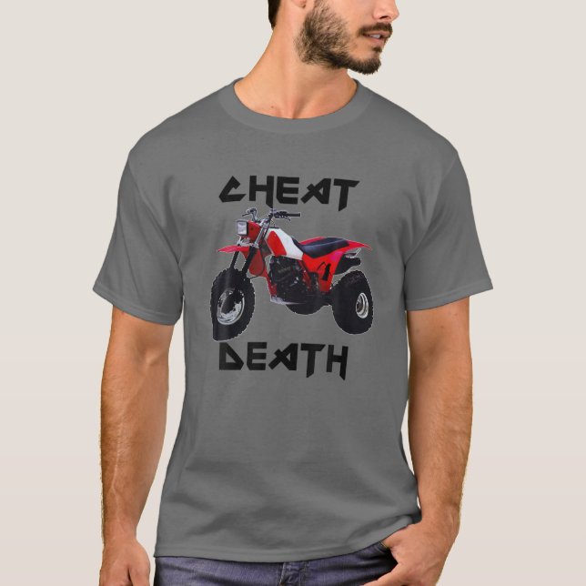 Camiseta Vintage 3 Wheeler Cheat Death (Anverso)