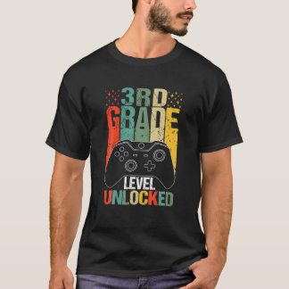 Camiseta Vintage 3er Grado Grado Desbloqueado Video Gamer A