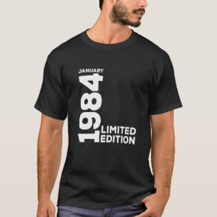 Camiseta Vintage 40 Birthday I Limited Edition Enero 1984