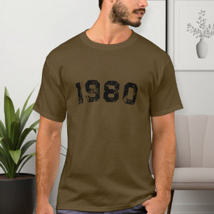 Camiseta Vintage 45th birthday shirt, 1980 shirt
