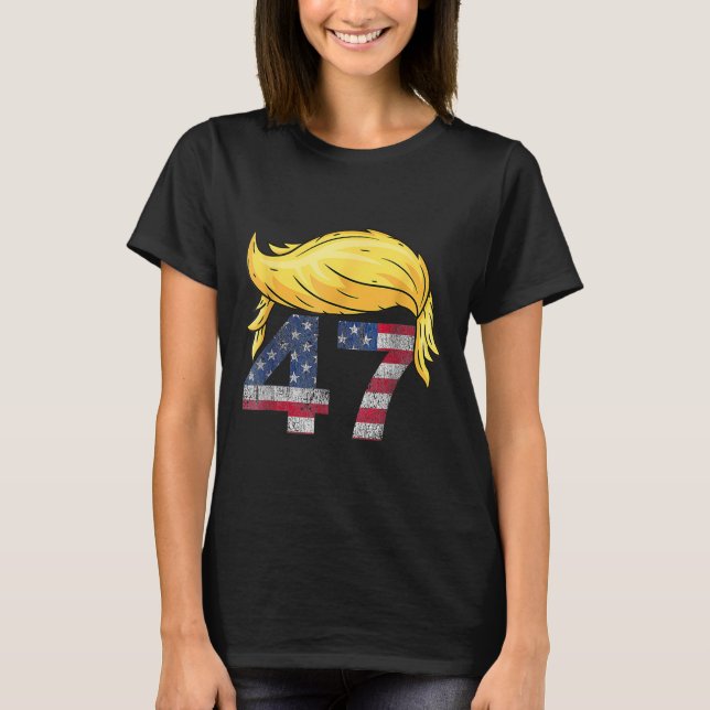 Camiseta Vintage 47 Trump Hair (Anverso)