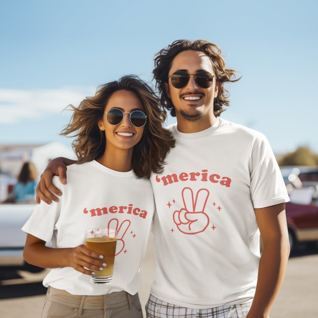 Camiseta Vintage 4 de julio 'Merica (Subido por el creador)