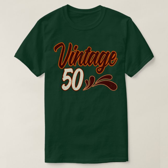 Camiseta Vintage 50 años cumpleaños (Diseño del anverso)