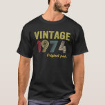 Camiseta Vintage 50th Birthday Men Funny 1974 50<br><div class="desc">Vintage 50th Birthday Men Funny 1974 50 Years Old Shirt</div>