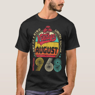 Camiseta Vintage 54th Birthday Awesome From August 1968 Ep