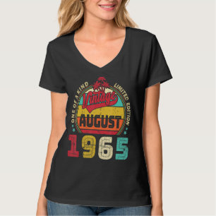 Camiseta Vintage 57th Birthday Awesome From August 1965 Ep