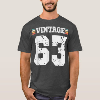Camiseta Vintage 63 años Feliz 63 cumpleaños Diversión depo
