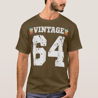 Camiseta Vintage 64 años Feliz 64 cumpleaños Diversión depo