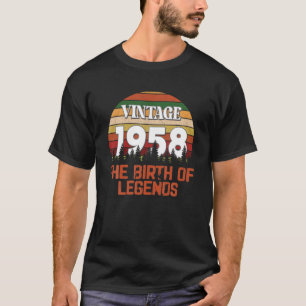 Camiseta Vintage 64Th Birthday Awesome From April 1958 Epi