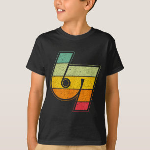 Camiseta Vintage 6 7 Meme Seis Siete Logo Namaste Divertido