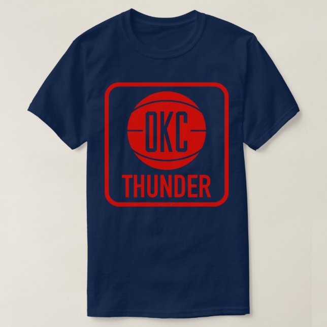 Camiseta Vintage 7009 Baloncesto estilo Decal Oklahoma City (Diseño del anverso)