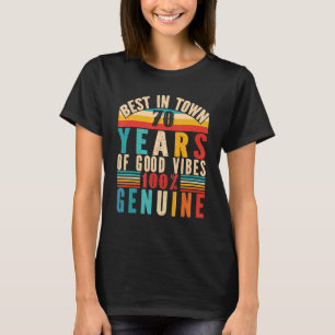 Camiseta Vintage 70th Birthday Apparel mujeres hombres 70th