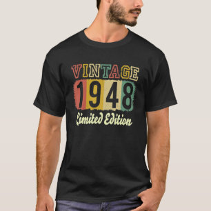 Camiseta Vintage 76 Decoraciones de cumpleaños Hombres 76th