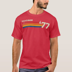CAMISETA VINTAGE 77 FRANJAS DE RETRO