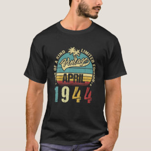 Camiseta Vintage 78 Años Abril 1944 Decoraciones 78ª B