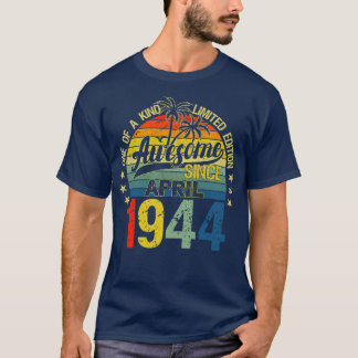 Camiseta Vintage 78 Años Abril 1944 Decoraciones 78th B