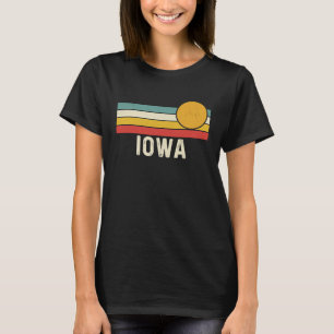 Camiseta Vintage 80 Sunset Summer Retro Style Iowa USA