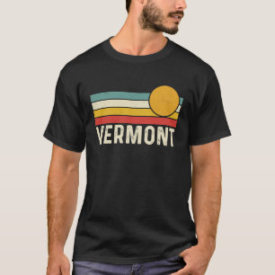 Camiseta Vintage 80 Sunset Summer Retro Style Vermont USA