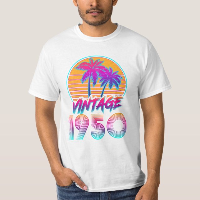 Camiseta Vintage 80's 1950 Cumpleaños (Anverso)