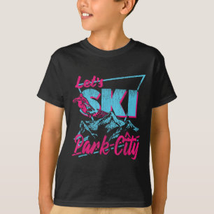 Camiseta Vintage 80's 90s Esquing Clothing Retro Park City 