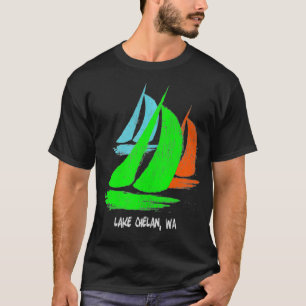 Camiseta Vintage 80's 90's Style Lake Chelan, WA Sailing