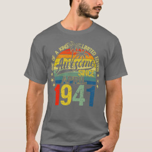 Camiseta Vintage 81 Años Abril 1941 Decoraciones 81ª B