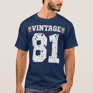 Camiseta Vintage 81 años Feliz 81 cumpleaños Diversión depo