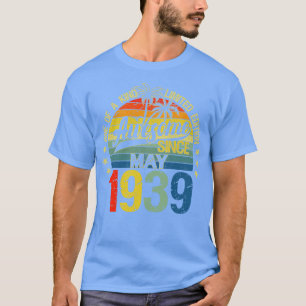 Camiseta Vintage 83 Años Mayo 1939 Decoraciones 83 Bir