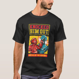 Camiseta Vintage 8 Bits Peleando contra niños Robot Toys So