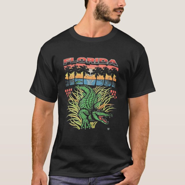 Camiseta Vintage 90'S Florida Alligator T Everglades Swamp (Anverso)